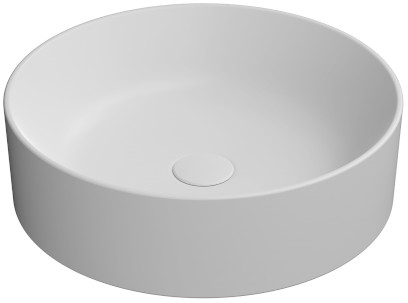 KUBE X keramické umyvadlo na desku, průměr 45cm, bílá mat 942709