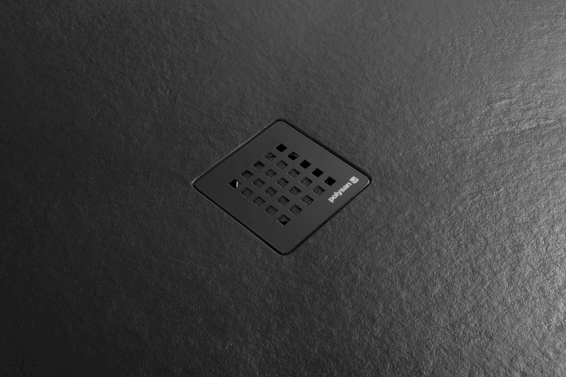 TRENECA vanička z litého mramoru s možností úpravy rozměru, 90x90cm, černá mat 84300.21