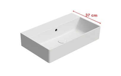 KUBE X keramické umyvadlo 60x37cm, bez otvoru, bílá mat 9454009