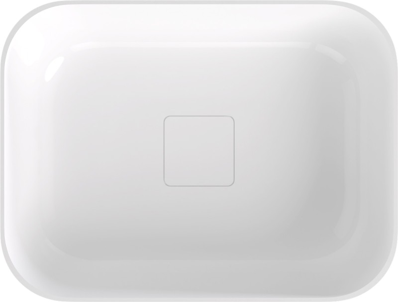 BANERA SQUARE umyvadlo na desku, litý mramor, 50x36cm, bílá 14596