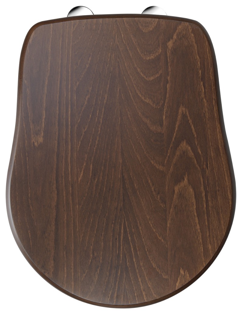 RETRO WC sedátko Soft Close, ořech/chrom 108840