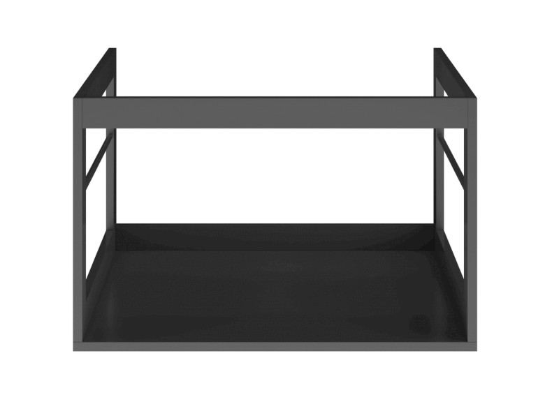 NUBES/NORM konstrukce pod umyvadlo 60x50cm, černá mat MSN6028