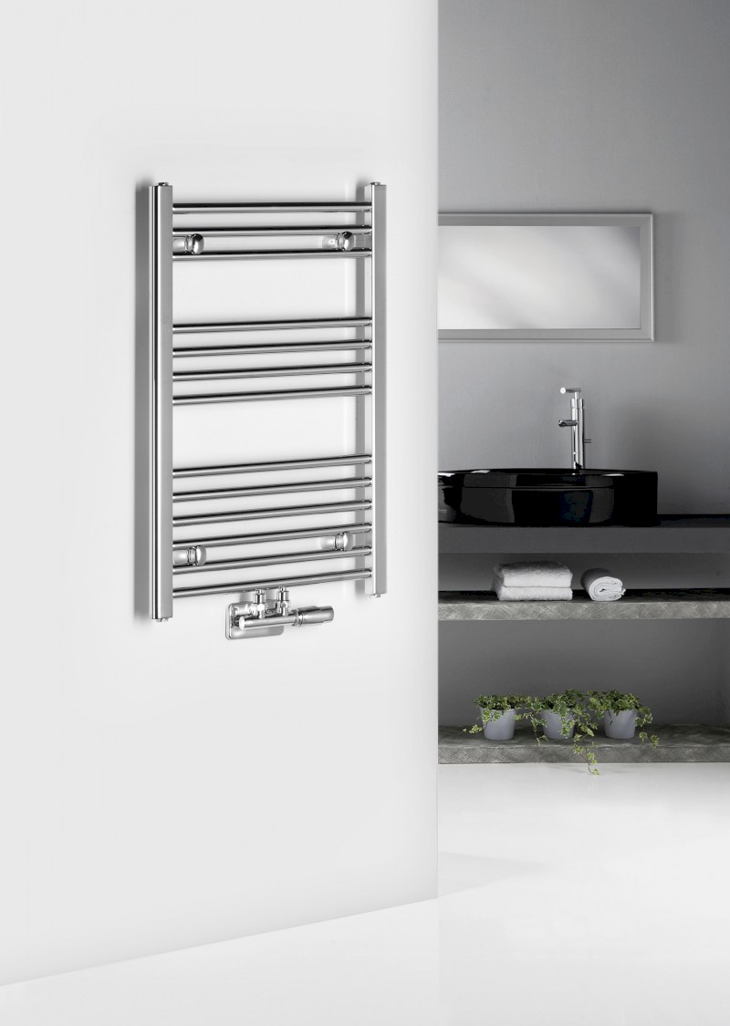 ALYA otopné těleso rovné 500x803mm, středové připojení, chrom LLS301