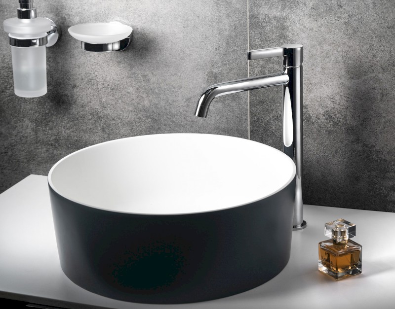 ICONIC stojánková umyvadlová baterie vysoká, chrom AF006