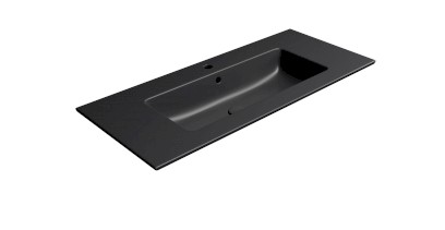 PURA keramické umyvadlo Slim 102x46cm, černá mat 8886126