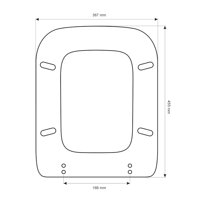 WALDORF WC sedátko, Soft Close, bílá/chrom 418801