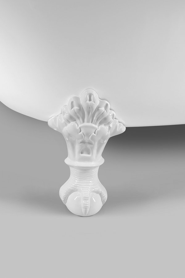 REGATA volně stojící vana 175x85x61cm, nohy bílé, bílá 10221