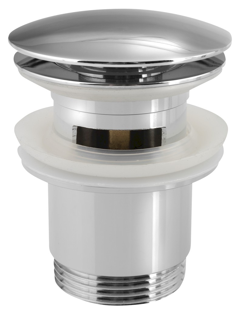 Umyvadlová výpust 5/4“, click-clack, velká zátka, 30-45mm, chrom CV1007