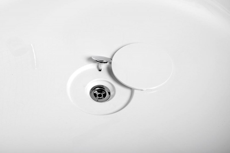 OBLO kulatá vana s konstrukcí 165x48cm, bílá 72840