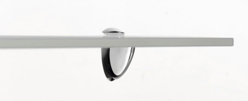 TUCAN držáky poličky max 12mm, pár, chrom TU039