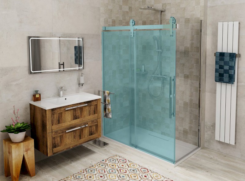 VOLCANO boční stěna 900 mm, čiré sklo GV3090