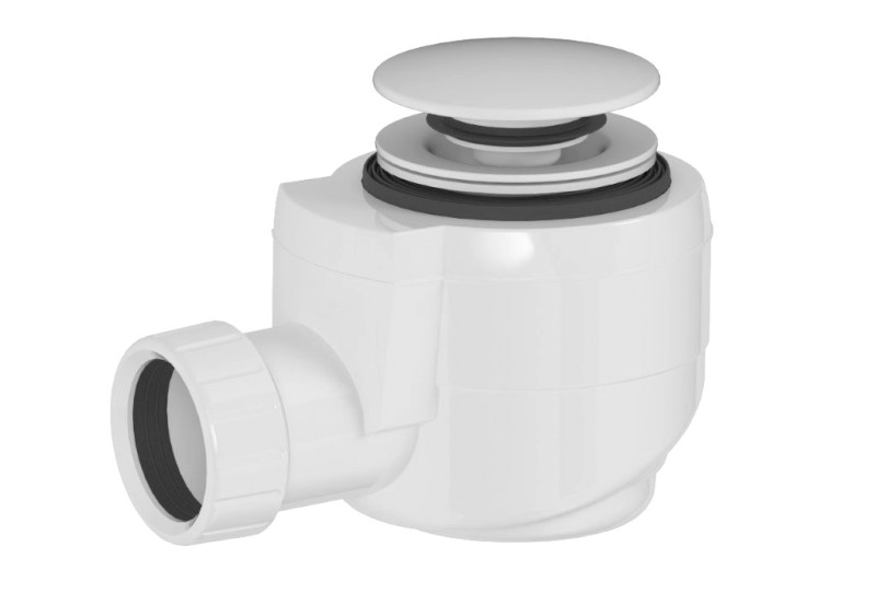 Vanová výpust DN40, click-clack, bílá mat 71714W