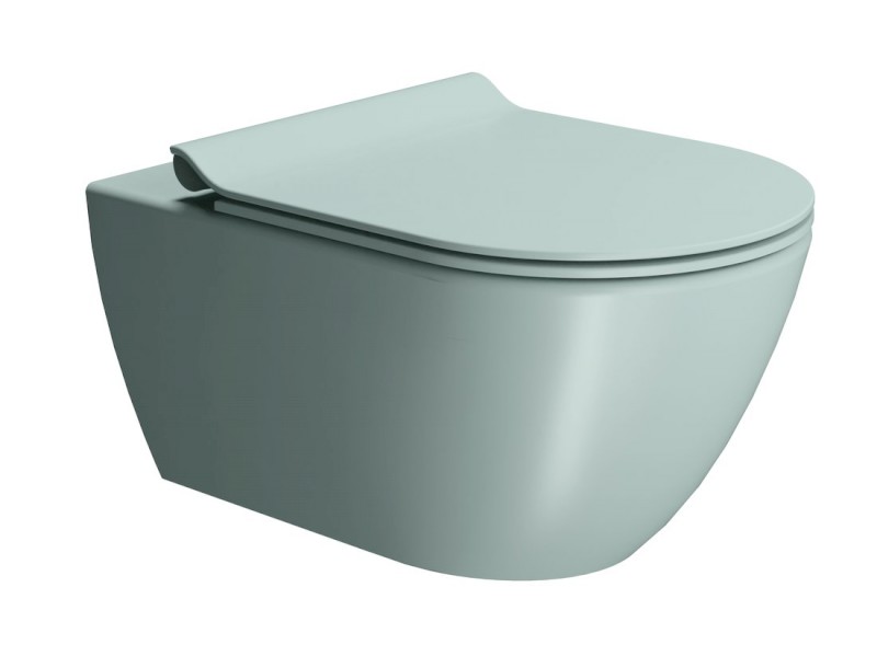 WC sedátko, SLIM, Soft Close, Quick Release, ghiaccio mat/chrom MS86CSNS15
