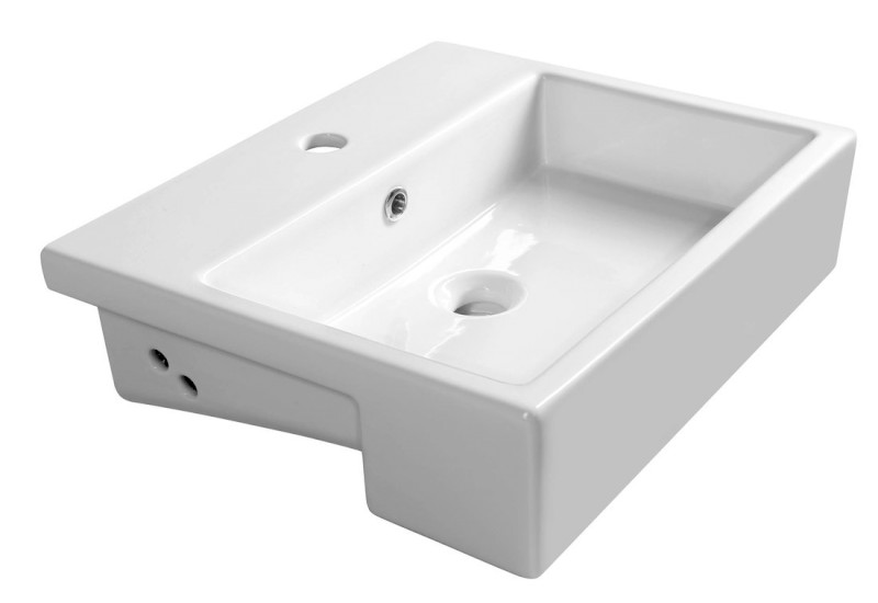 PURITY keramické umyvadlo polozápustné, 50x42cm, bílá 10PL52050
