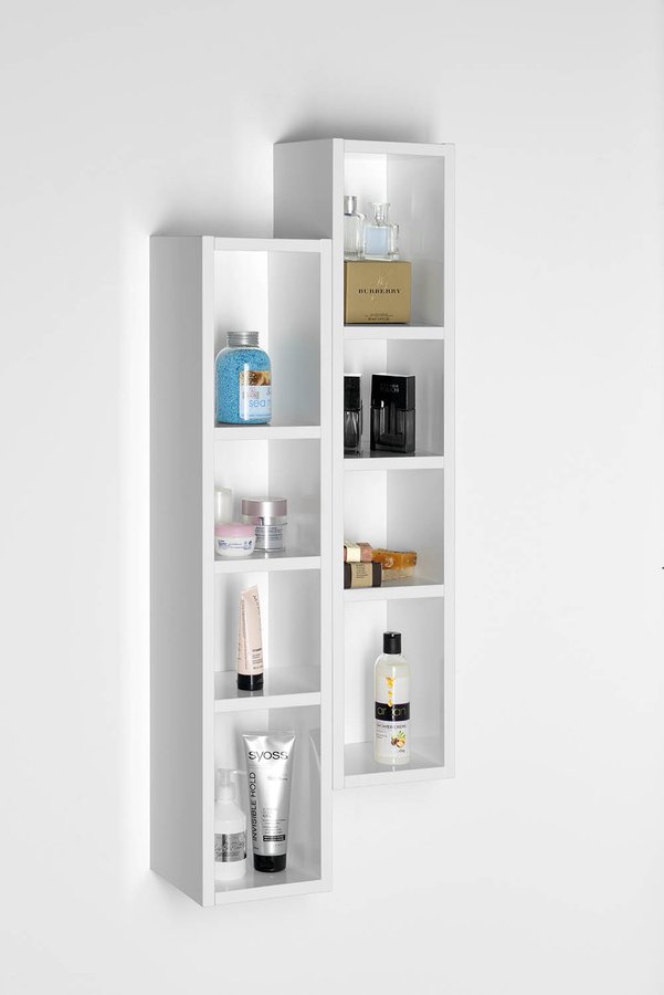 ESPACE otevřená policová skříňka 20x94x22cm, dub stříbrný ESC130-1111