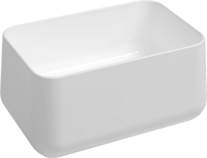 ALLEGRO keramické umyvadlo na desku vysoké 60x40cm, bílá 10AL66060