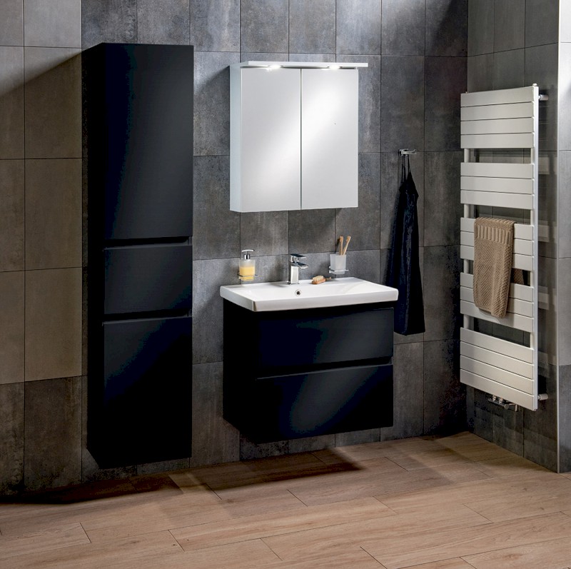 ALTAIR umyvadlová skříňka 86,5x60x45cm, černá mat AI690