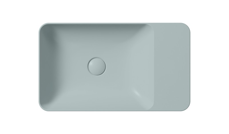 MODO keramické umyvadlo na desku 60x35cm, bez otvoru, ghiaccio mat 9883015