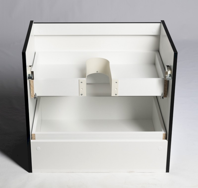 ALTAIR umyvadlová skříňka 67x60x45cm, černá mat AI670