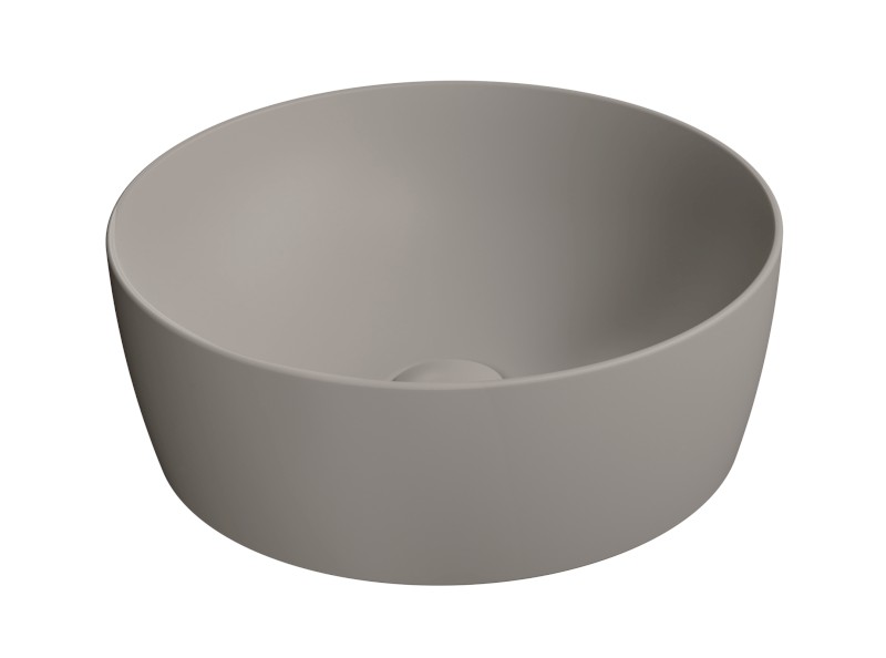NUBES keramické umyvadlo na desku průměr 40cm, tortora mat 903905
