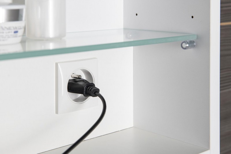 CLOE galerka s LED osvětlením 80x50x18cm, bílá CE080-0030