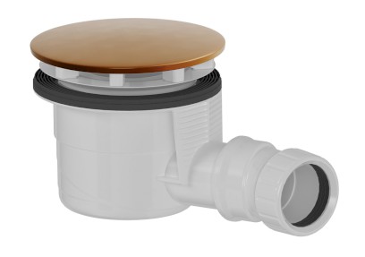 Vaničkový sifon, průměr 90mm, DN40, krytka měď mat 17911PG