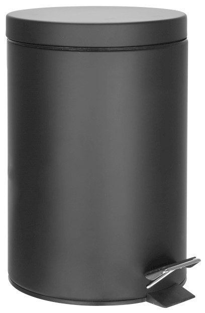 SIMPLE LINE odpadkový koš kulatý 3l, černá mat 26103