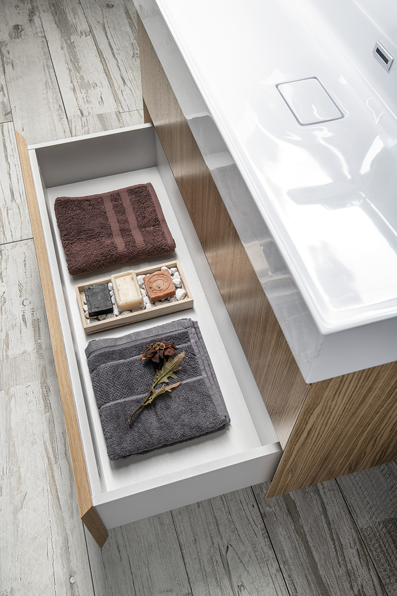 FILENA umyvadlová skříňka 95x51,5x43cm, dub FID1210D