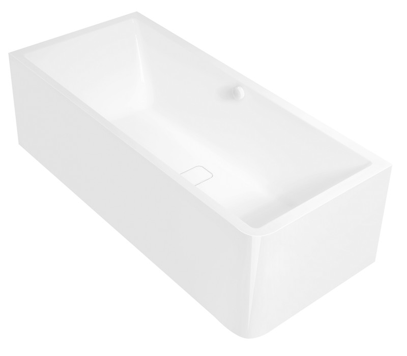 MARLENE CURVE L MONOLITH obdélníková vana 195x85x63cm, bílá 78731MCL