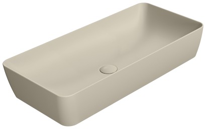 NUBES keramické umyvadlo na desku 80x40cm, creta mat 904008