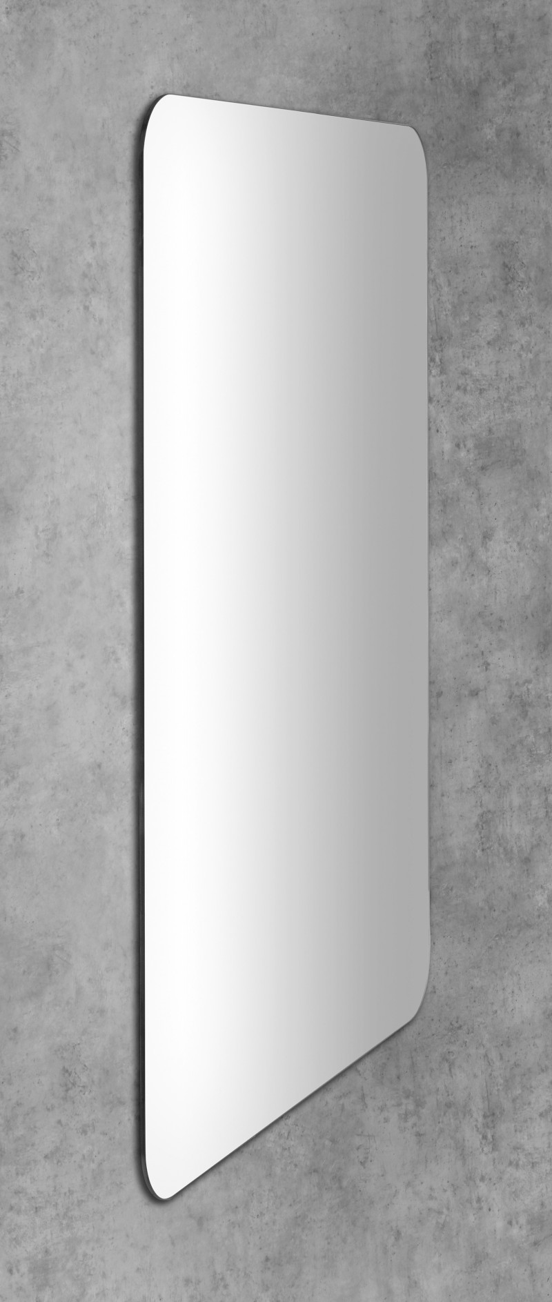 ISHAPE zrcadlo s broušenou hranou 60x80cm, zakulacené rohy, CU free AG468