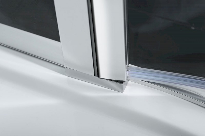 ZOOM čtvrtkruhová sprchová zástěna 900x900mm, čiré sklo, levá ZL2615L