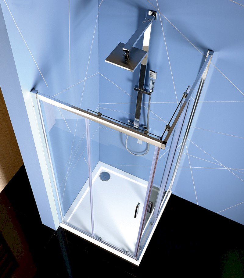 EASY obdélníková sprchová zástěna 900x800mm, čiré sklo EL5315