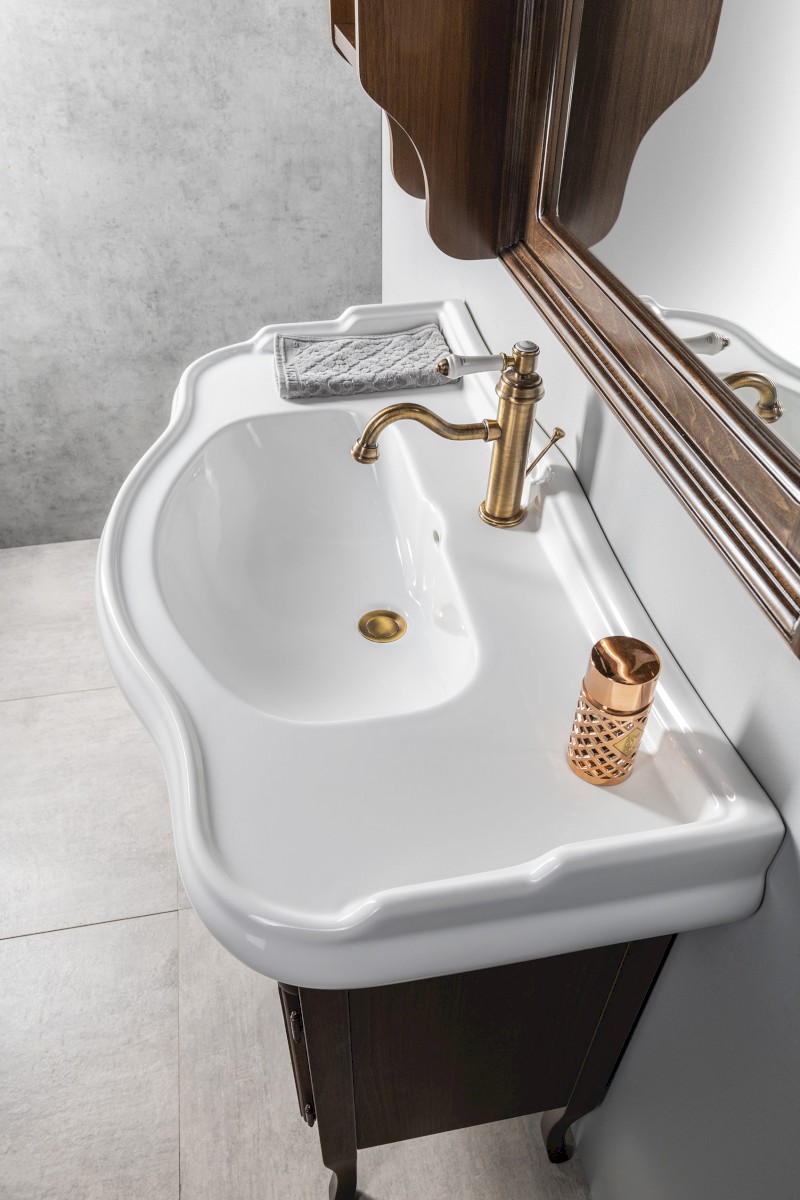 VIENNA stojánková umyvadlová baterie s výpustí, bronz VO002BR