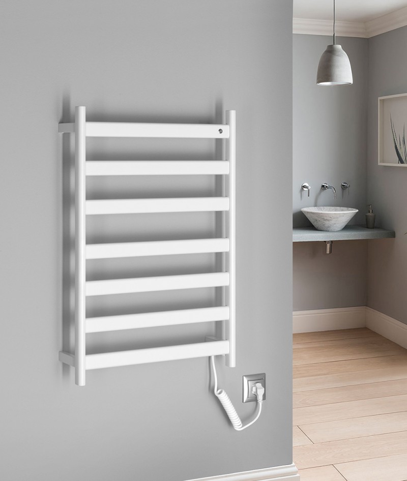 ELIAS elektrický sušák ručníků 490x730x110 mm, 105 W, bílá mat EB540