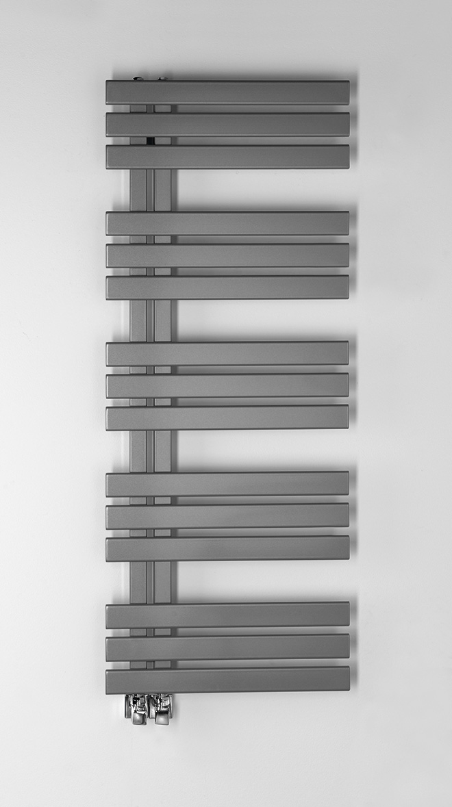 SILVANA otopné těleso 500x1236mm, metalická stříbrná IR153