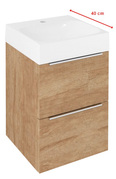 EMONA umyvadlová skříňka 39,4x55x39cm, dub alabama EM040-2222