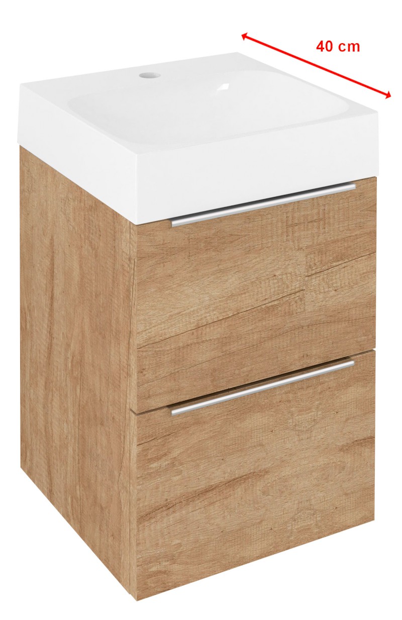 EMONA umyvadlová skříňka 39,4x55x39cm, dub alabama EM040-2222