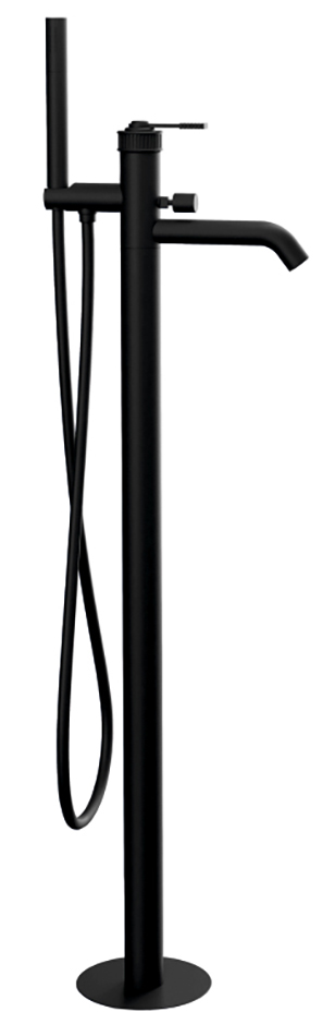 VERSI vanová baterie s připojením do podlahy, černá mat RV021/15