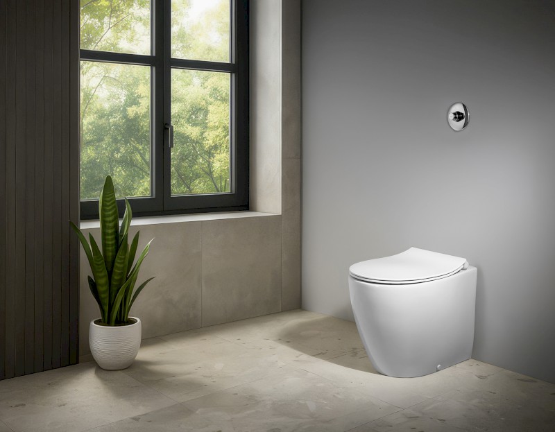 SENTIMENTI WC mísa stojící, Rimless, 36x52 cm, spodní/zadní odpad, bílá 10SM10004SV