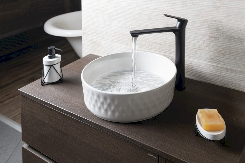 ROMBO keramické umyvadlo na desku, průměr 36cm, bílá 10NF67036