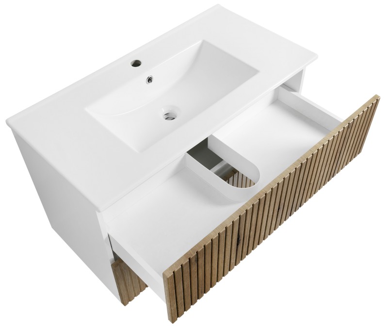 PANEDA STRIP umyvadlová skříňka 89,5x55x45,2cm, dub emporio PN390