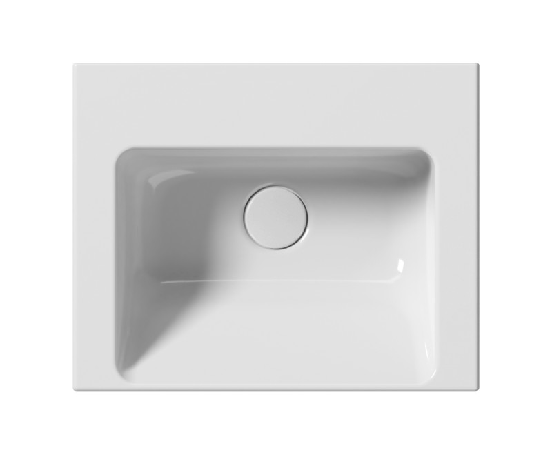 NORM keramické umývátko 42x34cm, bez otvoru, bílá ExtraGlaze 8685011