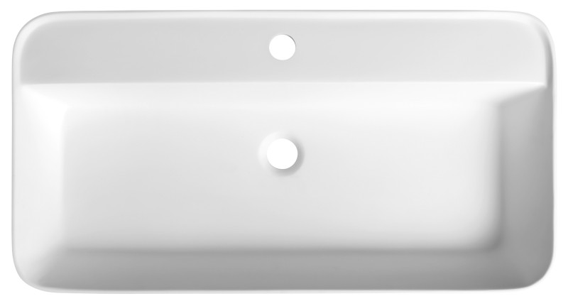 BRAHEA umyvadlo zápustné, Rockstone, 75x39 cm, bílá mat BE775