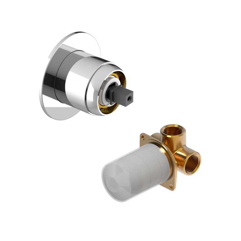 ULTRAMIX tělo podomítkové sprchové baterie, 1 výstup, chrom UT041-1