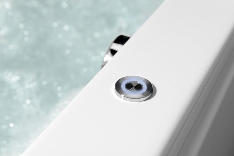 VIVA B hydromasážní vana, 175x80x47cm, Attraction Hydro, chrom 88119.3010