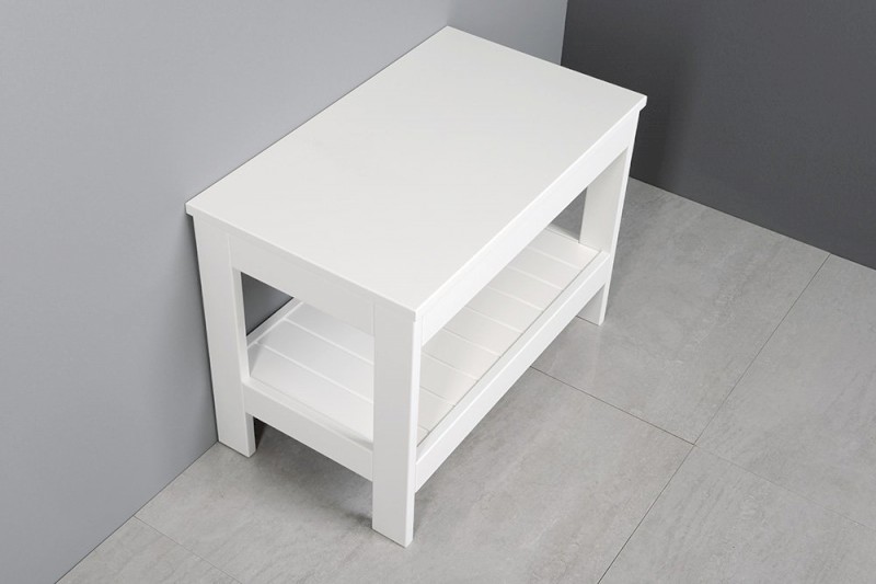 ETIDE policový regál nízký 61x45x36 cm, bílá mat ET061