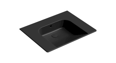 COMMUNITY keramické umyvadlo 70x55cm, bez otvoru, černá mat 7633026
