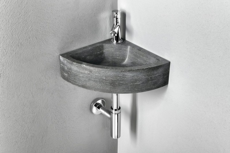 BLOK kamenné umývátko rohové 30x30cm, antracit 2401-30