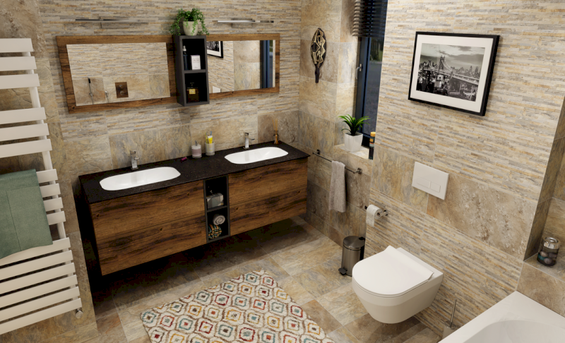 IMPALA umyvadlo pod desku, Rockstone, 67,2x35,5cm, bílá mat IM630